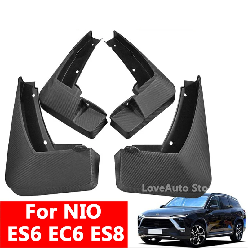 

For NIO ES6 EC6 ES8 Car Front Rear Mudflaps Fender Flares Carbon Fiber Painted Mudguards Splash Guards Accessories Cover