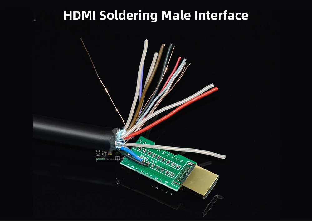 HDMI 2.0 Lötfreier Stecker DIY 4K HDMI-Kabel-Reparaturkopf Lötfreier Stecker Unterstützt 4K 60Hz – Detail 16
