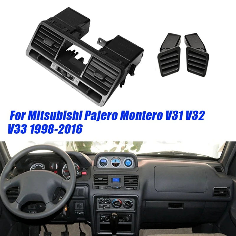 

Car Dash Defrost Air Vent Grill & Central A/C Outlet Kits MR308038 MB775266 for Mitsubishi Pajero Montero V31 V32 V33