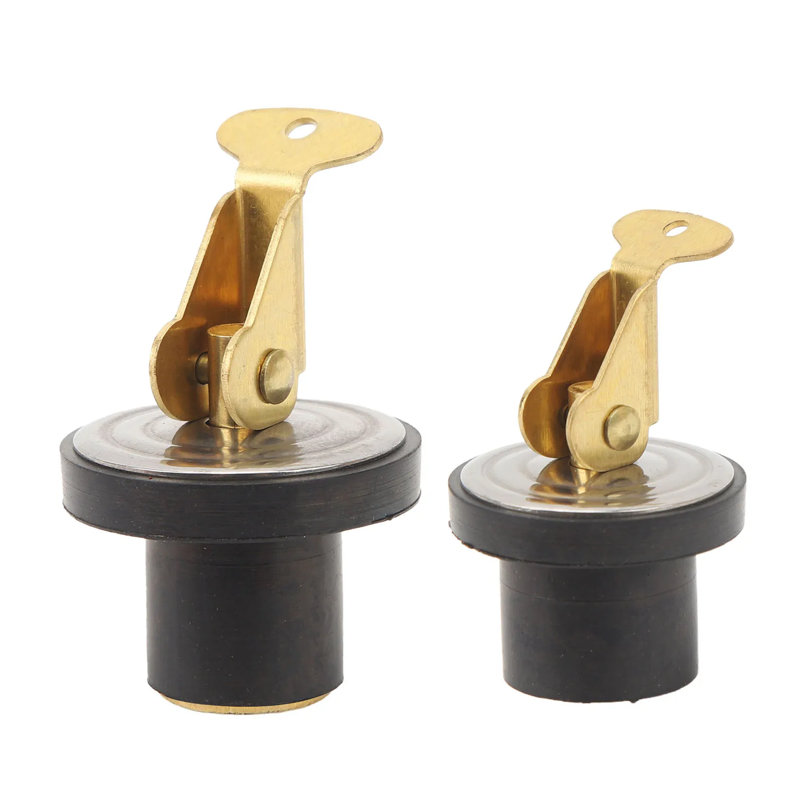 Boat Compression Drain Plug Brass Screw Type Rubber Seal Drain Twist