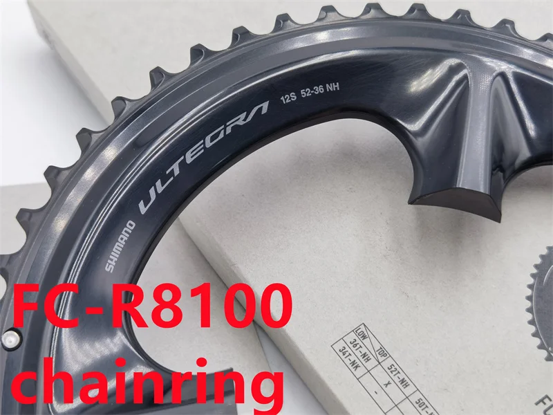 Shimano ultegra FC-6800 FC-R8000 FC-R8100 Kurbel garnitur Kettenblatt 50t 52t 53t – Detail 2