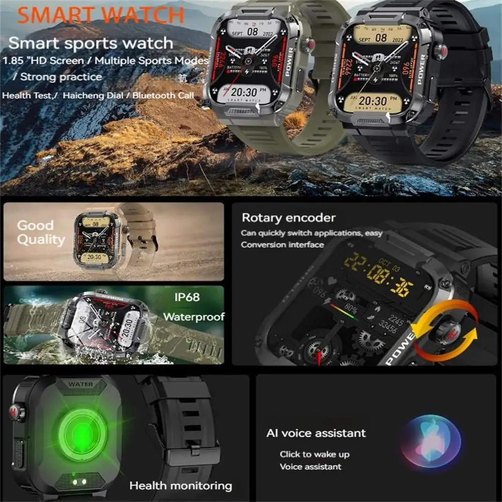 Multifunctional Mk66 Smart Watch Outdoor Bluetooth-compatible Call Music Heart Rate Monitor Health Sports Bracelet Waterproof