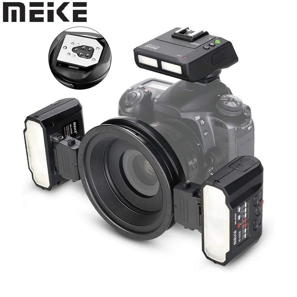 

Meike MK-MT24 II TTL LED Twin Lite Macro Flash Speedlite for Canon 60D 70D 80D 760D 700D 650D 600D 550D 500D 1200D 1100D 5D II