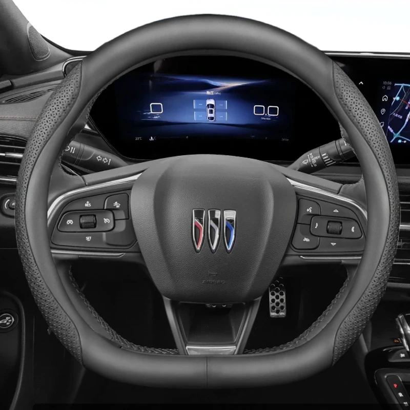 

Leather Car Steering Wheel Cover for Buick Envista E4 Velite 7 Encore Plus 2020 - 2023 38cm Non-slip Auto interior Accessories