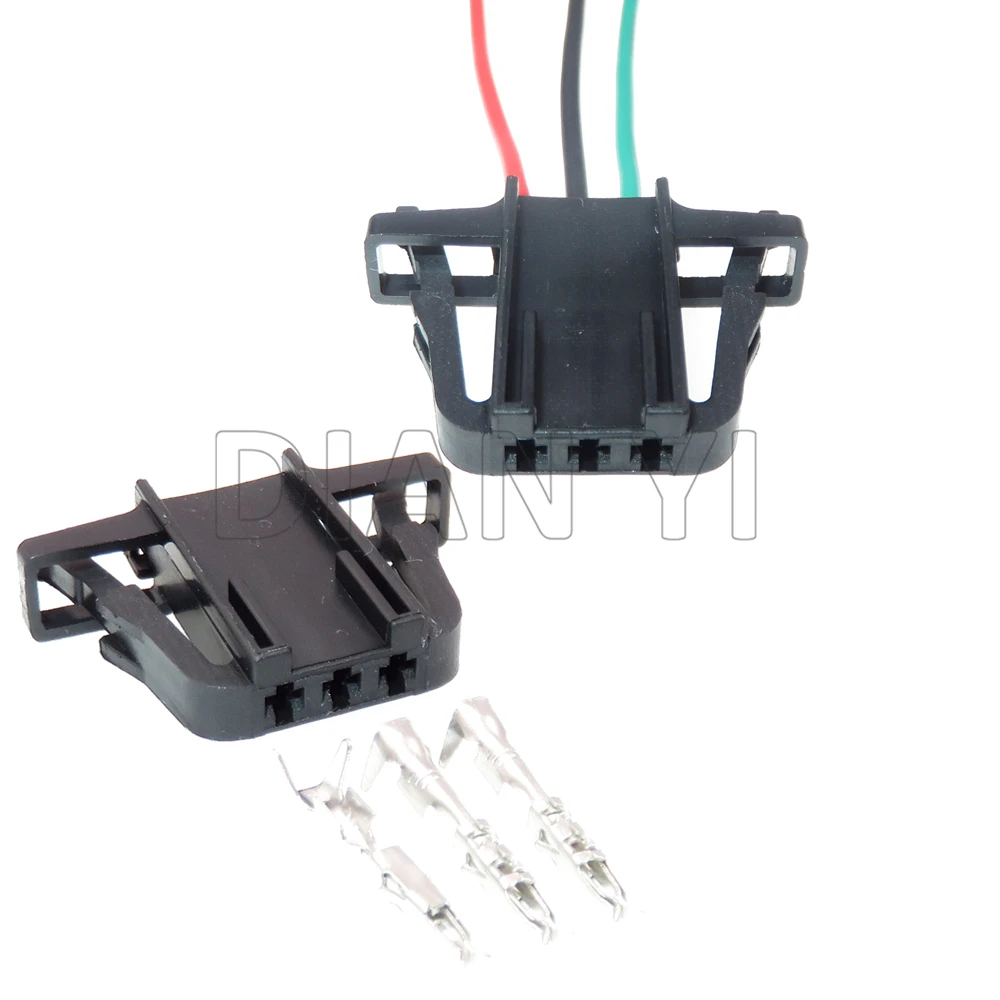 

1 Set 3 Way Starter Auto Tail Lights Wire Harness Socket With Terminal For VW 3B0972703 Car Replacement Unsealed Connector