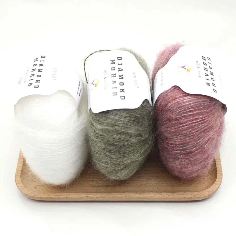 25g/Ball Mohair Cashmere Wool Yarn for Sweater Knitting
