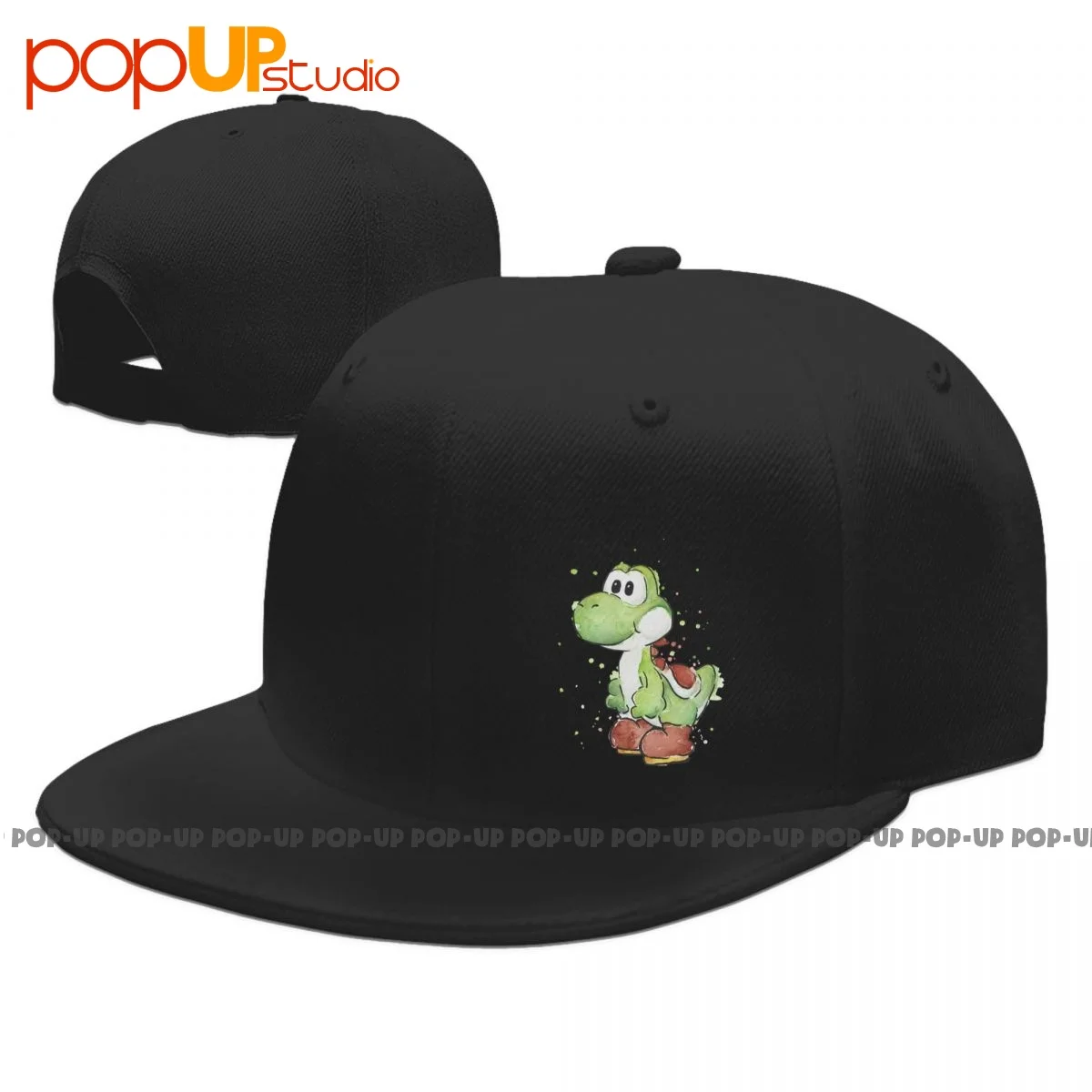 Cappellino Snapback Ad Acquerello Pop Yoshi Cappellini Da Baseball Classici Della Migliore Qualità