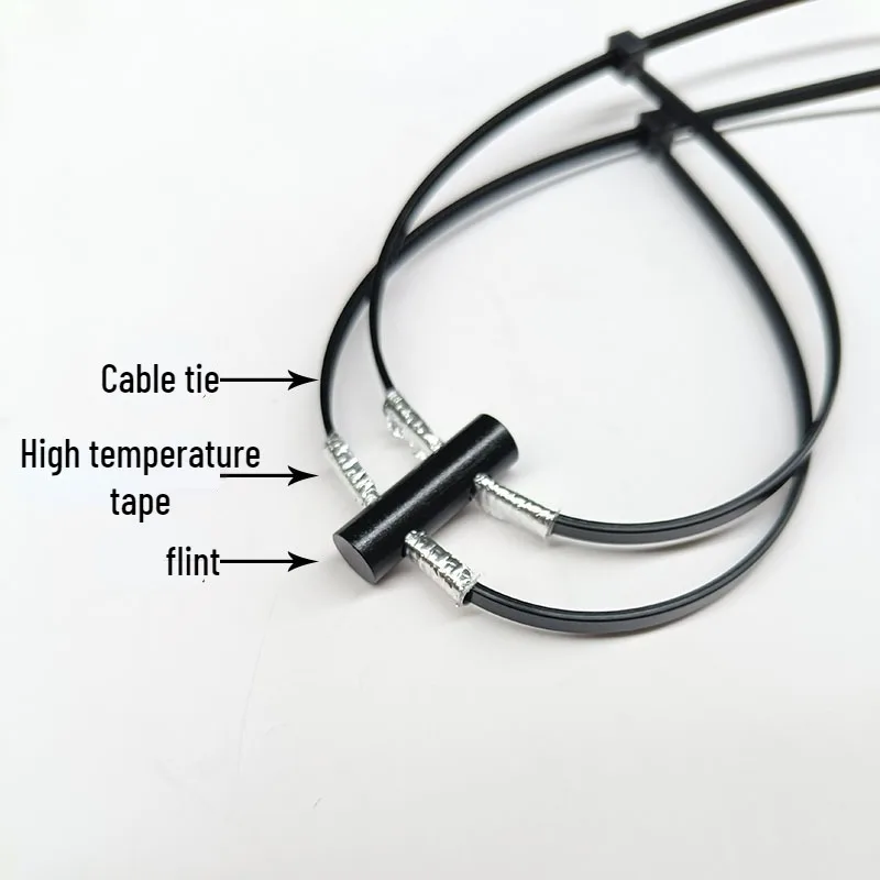 1 Set Skateboard Spark Stone Flint PP Magnesium Rod Sole Bicycle Foot Brake Grinding Outdoor Flint Magnesium Rod Locomotive Sole