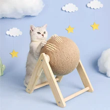 Cat Scratching Ball Toys Kitten Sisal Rope Ball Board Grinding Paws Toys Indoor Cats Scratcher Wear-resistant Pet Cat Ball Toy