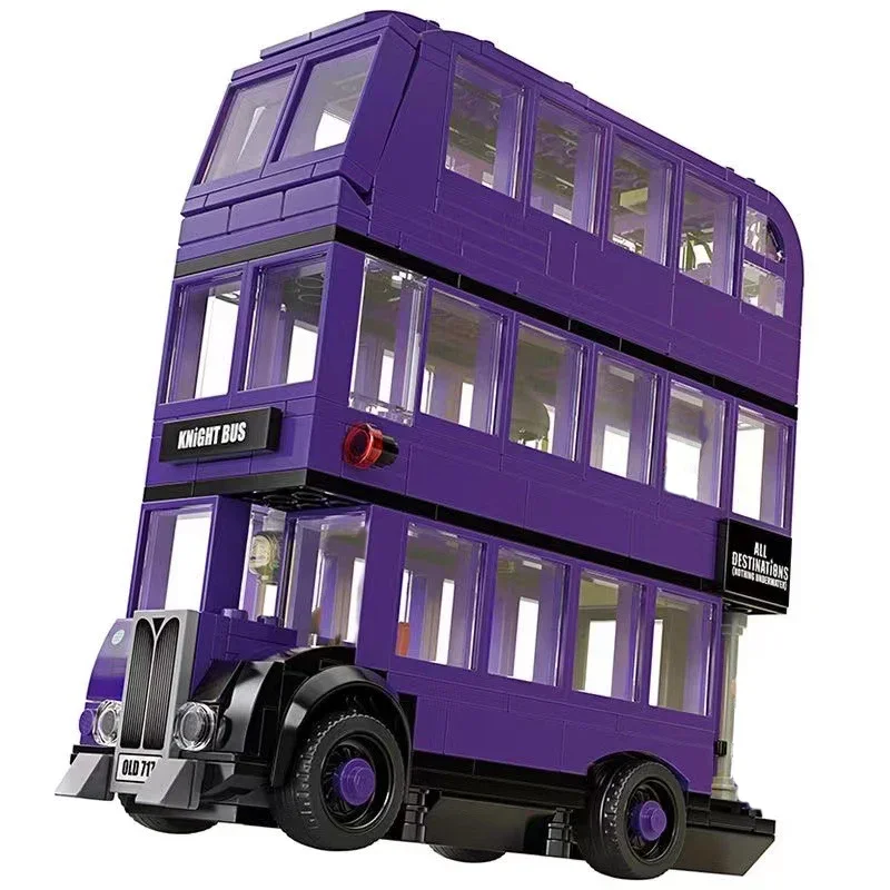 Double-deck Bus Magical Knights Book Building Block Toys Brick Kids Children Gift
