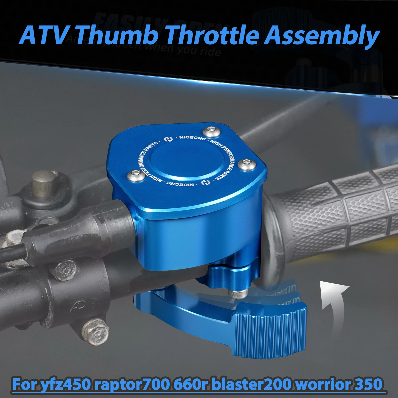 NICECNC For YFZ450 Raptor 700 660R Warrior 350 Blaster 200 Thumb