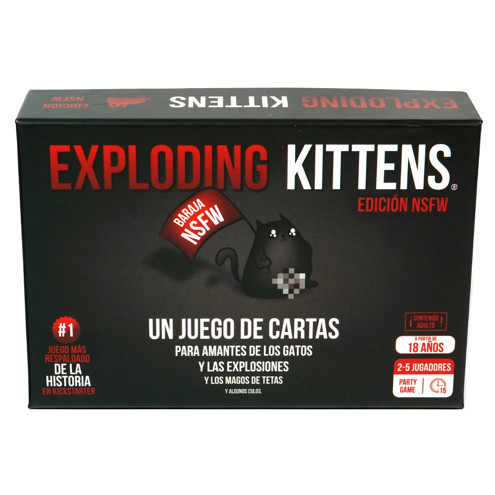 NSFW Juego de Cartas para Amantes De Los Gatos Y Las Explosiones De 2 a 5 Jugadores Español 2