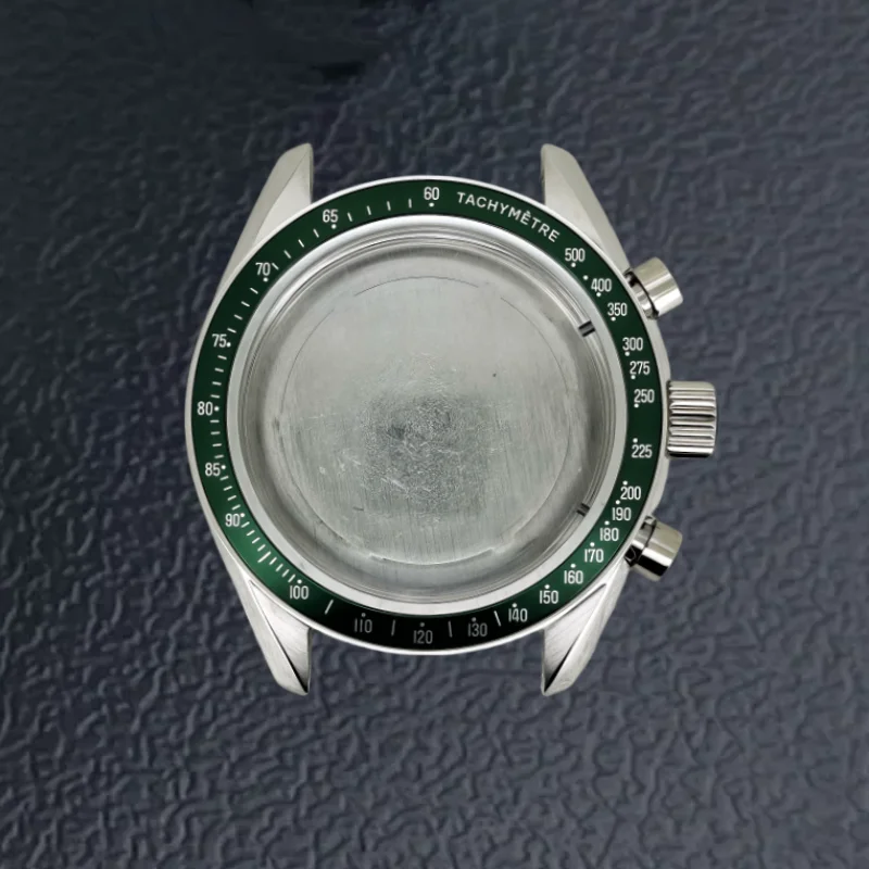 Multifunctional Speedmaster Watch Case with Quartz Movement Slot, Fits 20mm Strap