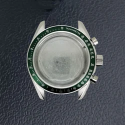 Multifunctional Speedmaster Watch Case with Quartz Movement Slot, Fits 20mm Strap for Blank Bottom Cover (No Bezel Case)