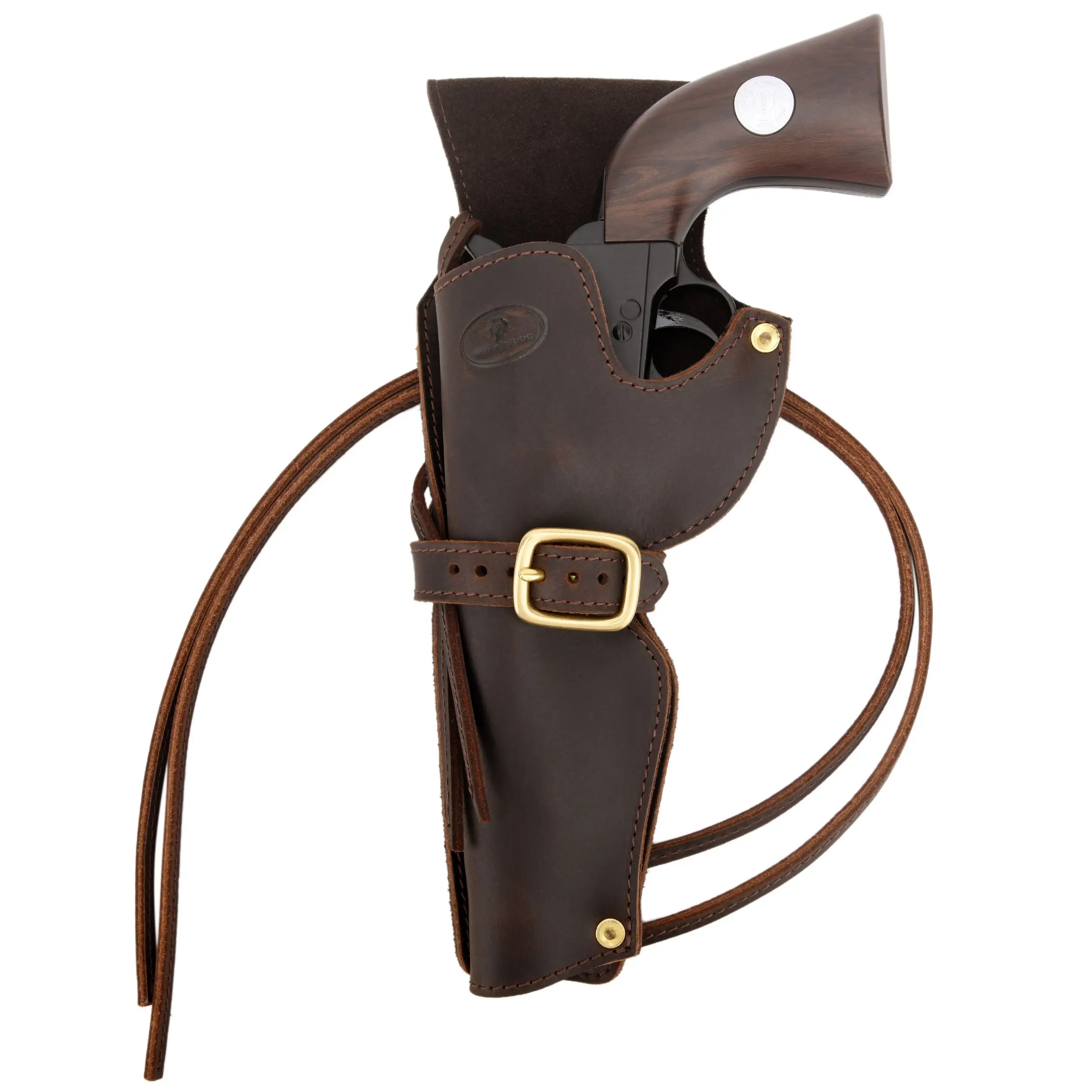 Étui à Pistolet En Cuir Tourbon – Housse Rembourrée Pour Arme De Poing Avec Rangement Pour Chargeur – Protection Et Sécurité Pour Transport US