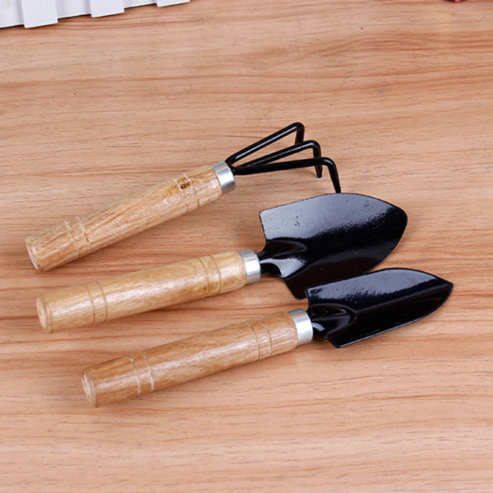 

3Pcs Shovels Rake Wide Narrow Useful Planting Shovel Digging Soil Handle Gardening Hand Tools Growing Family Gardens