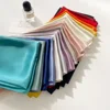 Silk Satin Handkerchief Plain Neck Scarf For Women Small Shawls Wraps Bandana Head Scarfs 70x70CM Square Headband Hijab Scarves 1
