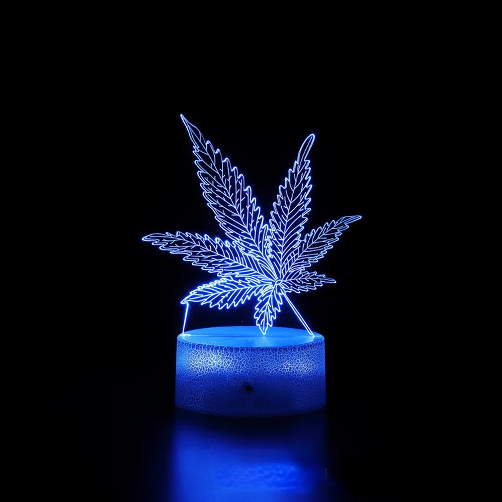 

Nighdn Plant Leaves Flower 3D Lamp Led Nightlights Room Decor Colorful 3d Night Light for Kids Girls Christmas Birthday Gifts