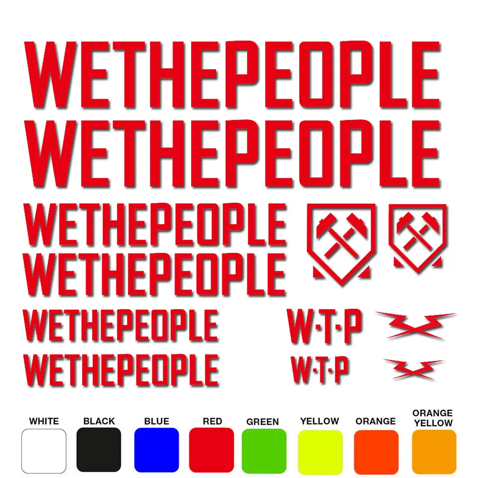 Wethe People Bmx Decals WETHEPEOPLE Bike Frame Decal Sticker Kit