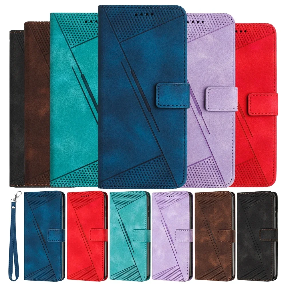 Magnetic Flip Wallet Case with Stand - Premium PU Leather Cover