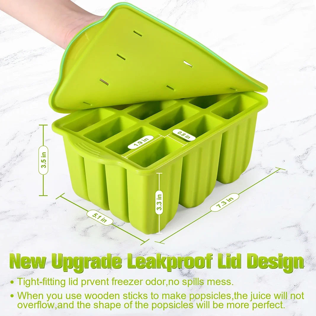 New Summer Hot Ice Cream Tools With Wooden Sticks silicone popsicle molds mini silicone ice cream popsicle mold