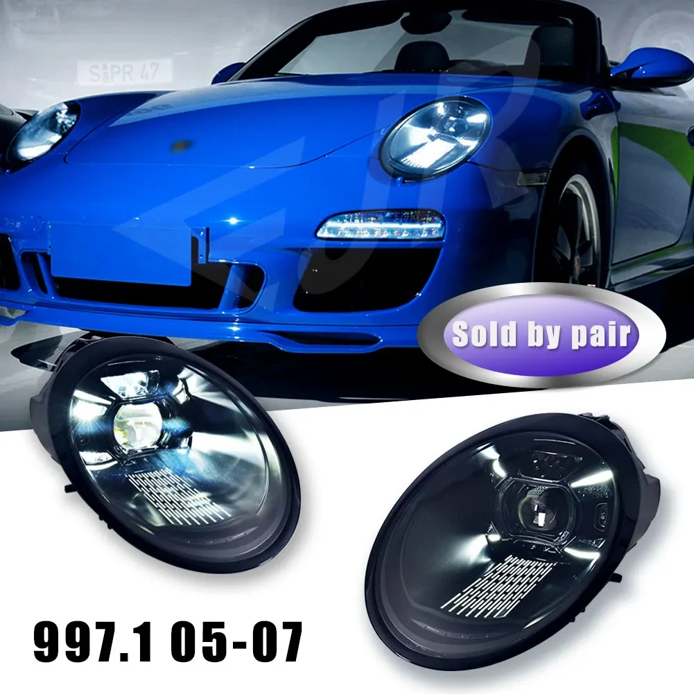 車のヘッドライトは、ポルシェ 997.1 および 997.2 に