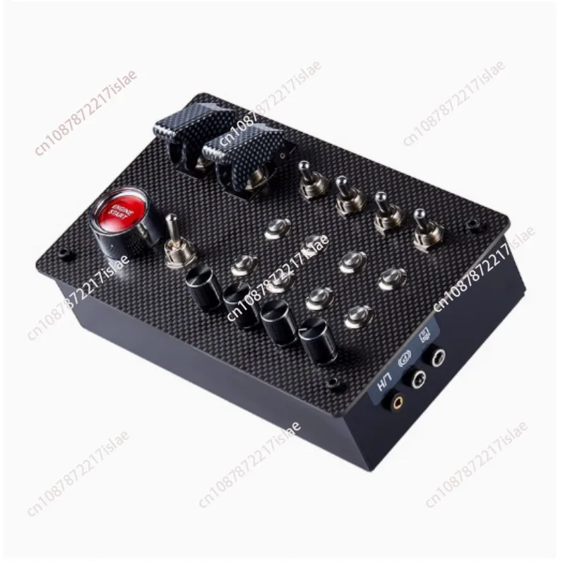 PC USB Simulates Racing Car Central Control Box Multifunctional Control Button Box for Fanatec Thrustmaster Simdid