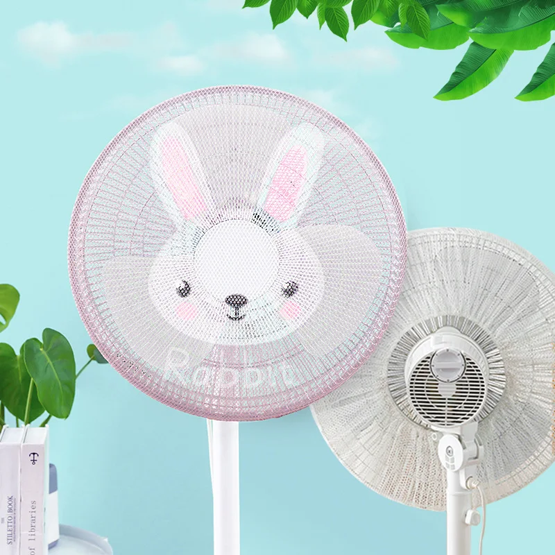 Elastic Charged Fan Filter Washable Mesh Cover Safety Anti Pinch Suitable For Fan Covers With Diameters Of 15.75-19.69 Inches