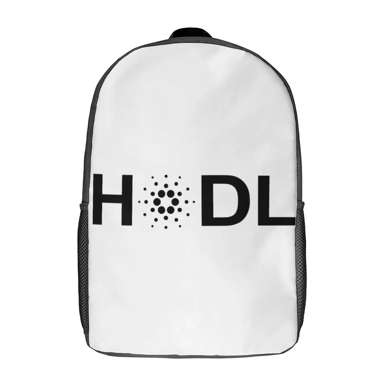 

17 Inch Shoulder Backpack HODL Cardano Fitted VNeck Firm Funny Graphic Cozy Schools Rucksack