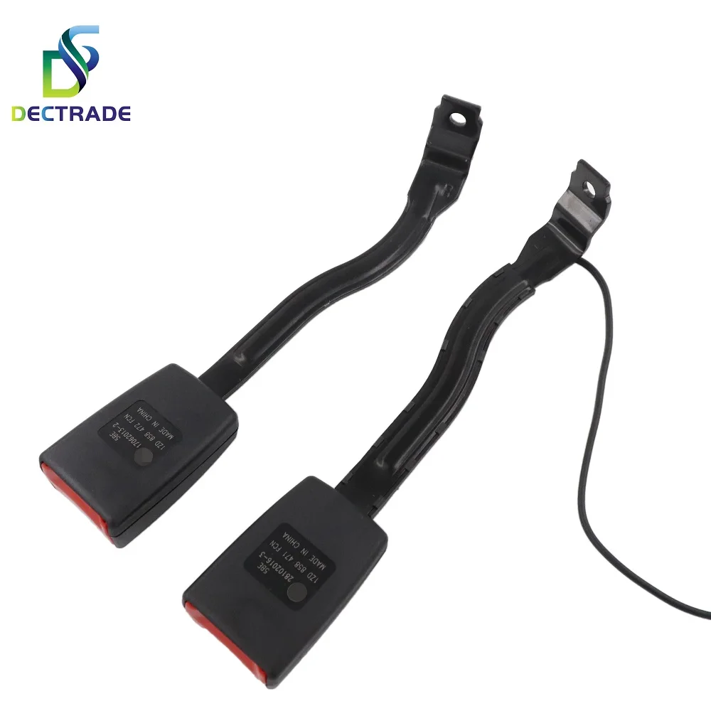 DECTRADE Car Seat Belt Buckle Extender Clip Socket w/ Warning Cable for Skoda Octavia 2007-1Z0 858 471/472 1ZD 858 471/472