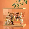 Transparent Acrylic Ladder Display Box Solid Wood Dustproof Storage Box For Blind Box Toys, Car Models Storage and Display 4