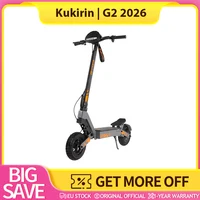 Trottinette Électrique Pliable Kukirin G2 2026 Améliorée, Moteur 800W, Batterie 48V 15.6Ah, Pneus 10 Pouces, Vitesse Max 45km/h, Autonomie 55km, Écran Tactile, Frein à Disque, Système 7 Lumières, Pneus Tubeless, Conquiert Plusieurs Terrains, Pliage Rapide, Conception Légère, Intelligent 1