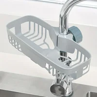 Kitchen Faucet Storage Rack Dishwashing Sink Sink Supplies Household Rag Sponge Drain Hanging Basket Storage Rack 1