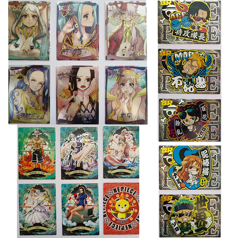 One Piece Crown Card Monkey D Rufy Nami Nico Robin Boa Hancock Yamato Uta Shirahoshi Ssr Qr Lr Card New Boy Regali Di Compleanno