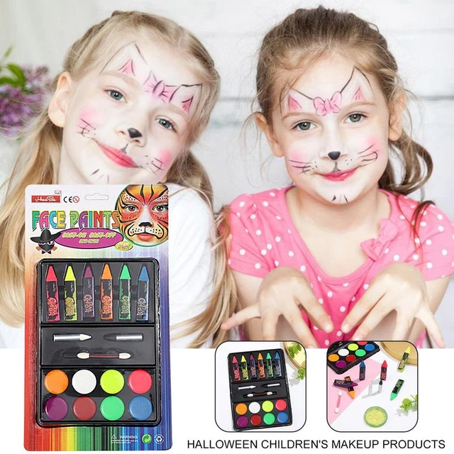 Palette de maquillage à base d'eau pour enfants, kit de peinture