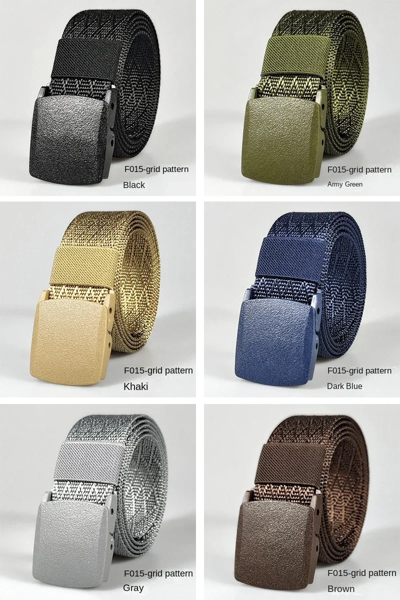 Red Automatic Buckle Nylon - Men Belt Waist Canvas Belt Outdoor Strap Travel Jeans Black Belts for Women