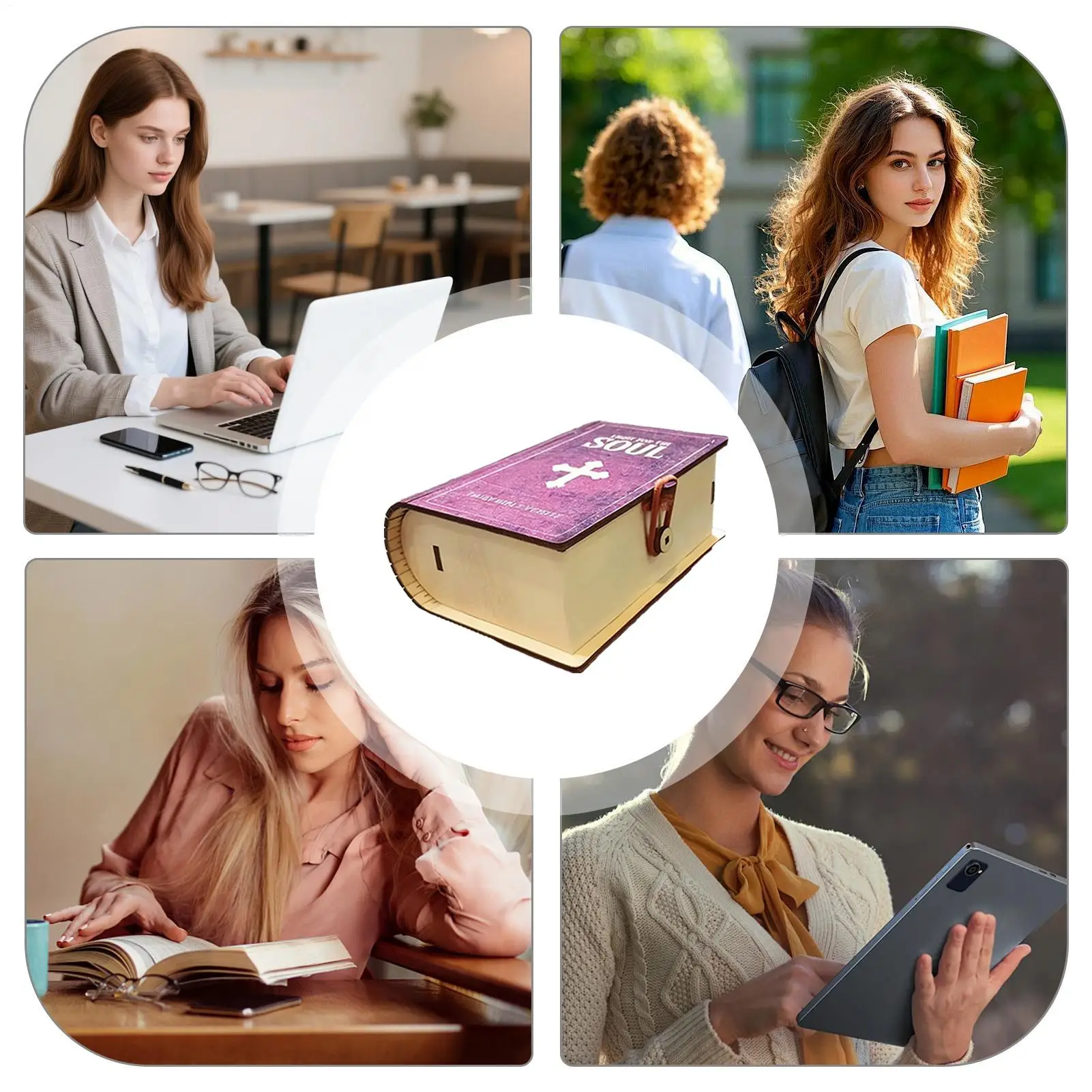 Bible Verse Box Bible Verses Box For Daily Encouragement Wooden Organization Case For Friends Adults Women Men Family Him Her