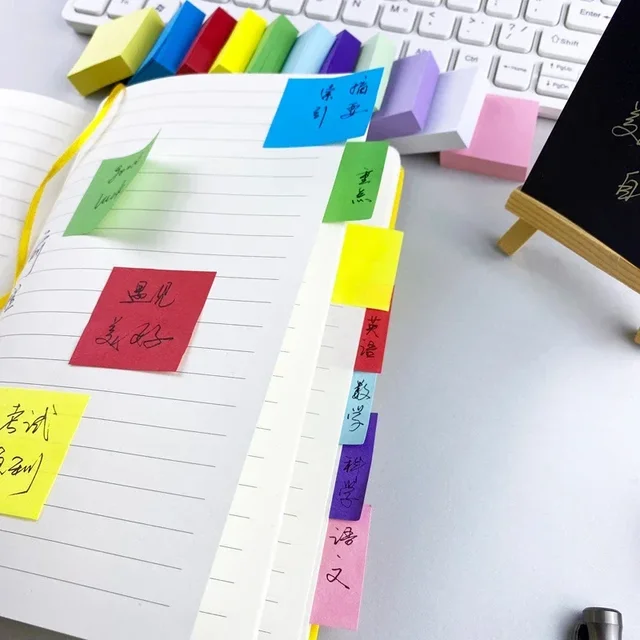 11 Pcs Fluorescent Color Sticky Notes Posted It Note Pads Planner Stickers Notepad Memo Pad for School Office Supplies 6