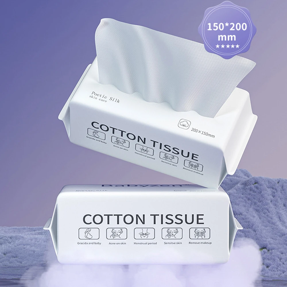 50-100pcs Disposable Face Wash Towel Makeup Beauty Salon Soft Towel Extractable Cotton Cleansing Face Wipe Towel Bathroom Towel 4