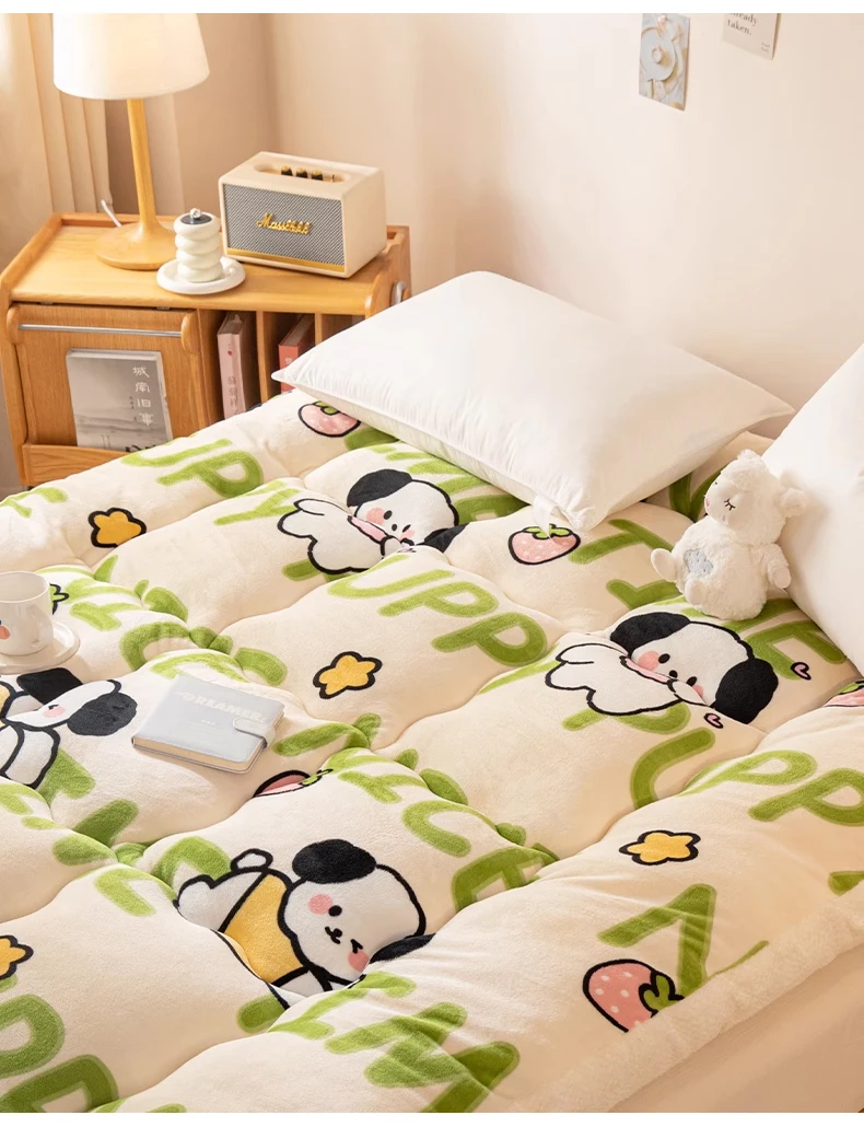 Description Picture 3 of itemTatami Comfortable Mattress Student Dormitory Single Velveteen Warm Soft Mattress Household Thicken Bed mattresses floor mat