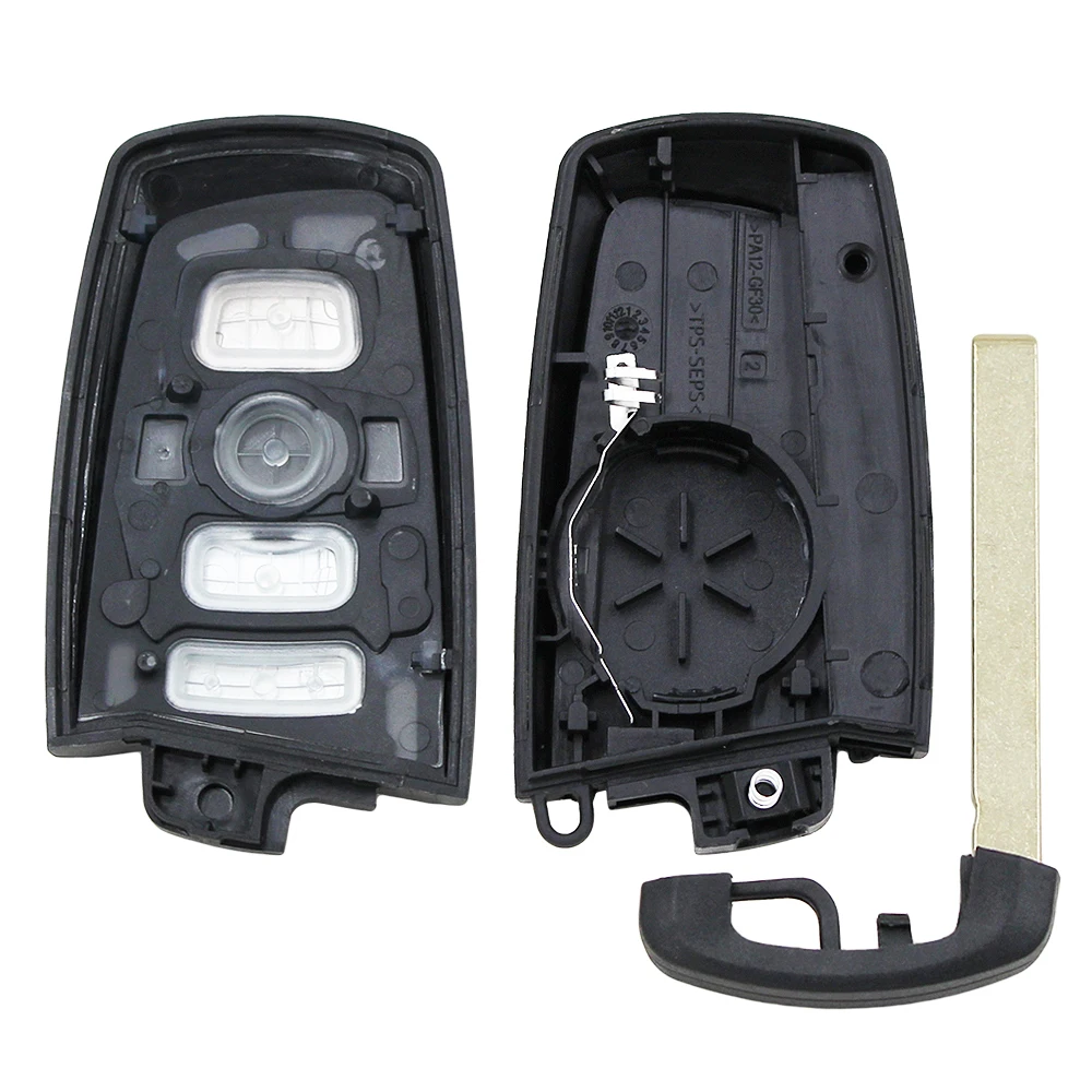 Ecusells 3/4 Buttons Smart Key Shell for BMW CAS4 CAS4+ BDC FEM F 3 5 7 Series E90 E92 E93 X5 F10 F20 F30 F40 key case,car key shell,key cover,folding car key shell,fob cover
