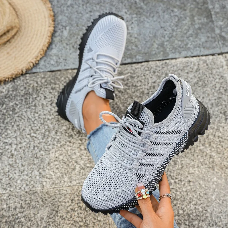 Casual Running Summer Fashion Anti Slip Hiking Mesh Breathability Athletic Shoe Tennis Woman Trend Woman Sneakers Couple