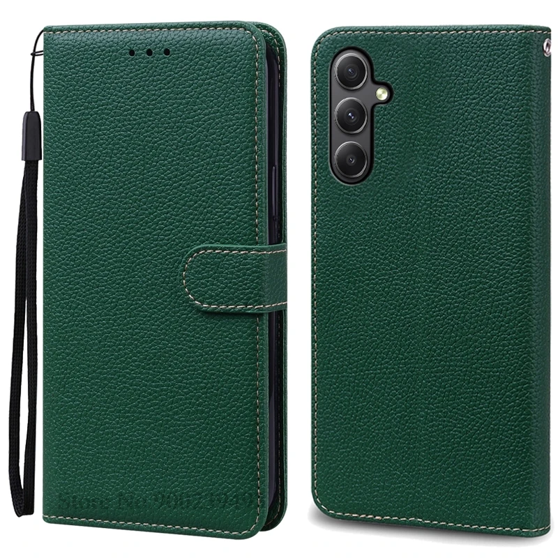 Elegant Leather Wallet Flip Case for Samsung Galaxy M35 5G