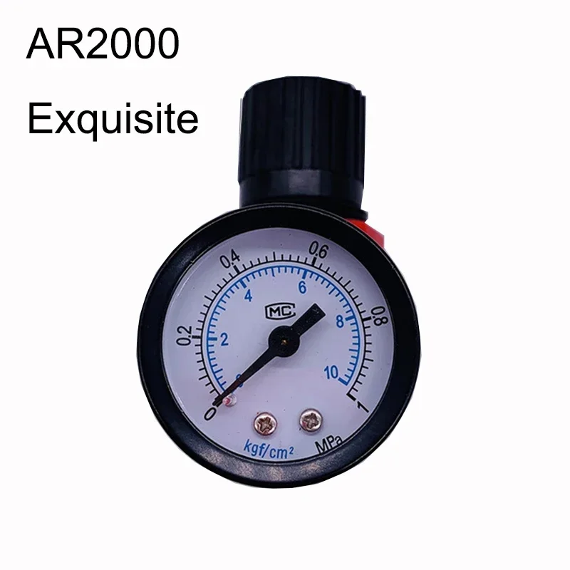

Pressure Regulating Valve Precision Reducing AR2000 1/4'' 1/2'' 1/8'' 3/4'' 3/8'' Port Thread Gauge And Bracket