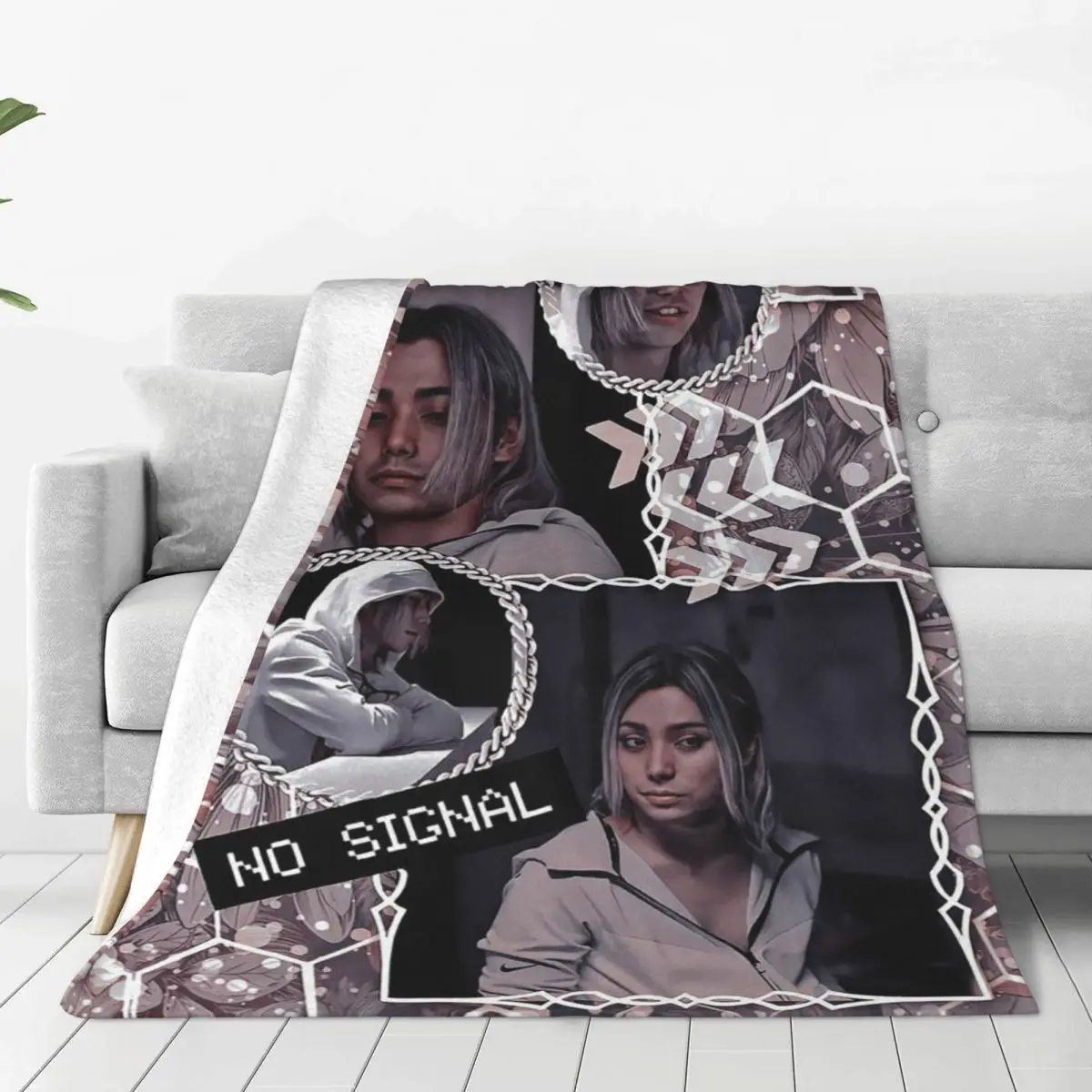 Chishiya Collage Blanket Alice In Borderland Plush Funny