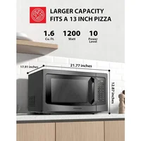 top Microwave Oven with Inverter Technology, Kitchen Essentials, Smart Sensor, Auto Defrost, 1.6 C 2