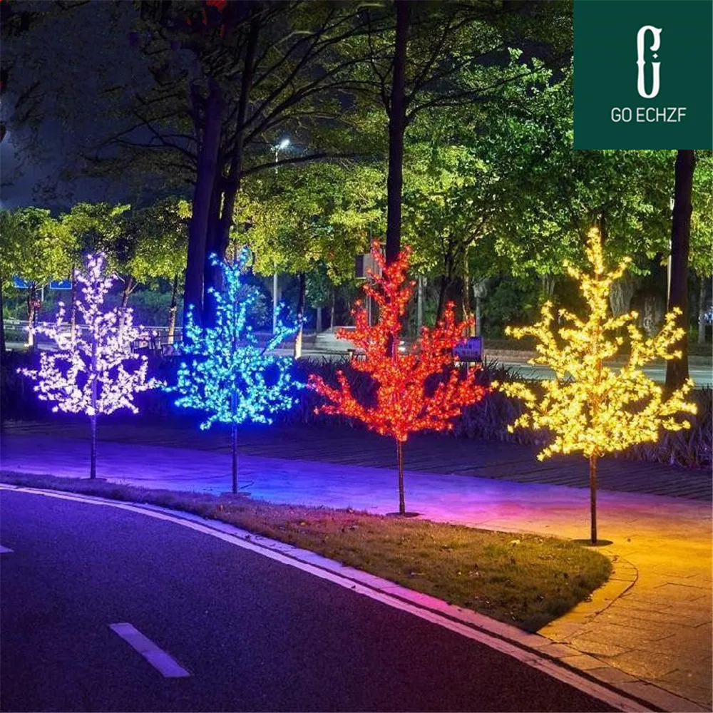 

LED Christmas Light Cherry Blossom Tree Light 1152pcs LEDs 6ft/1.8M Height 110VAC/220VAC Rainproof Outdoor Usage