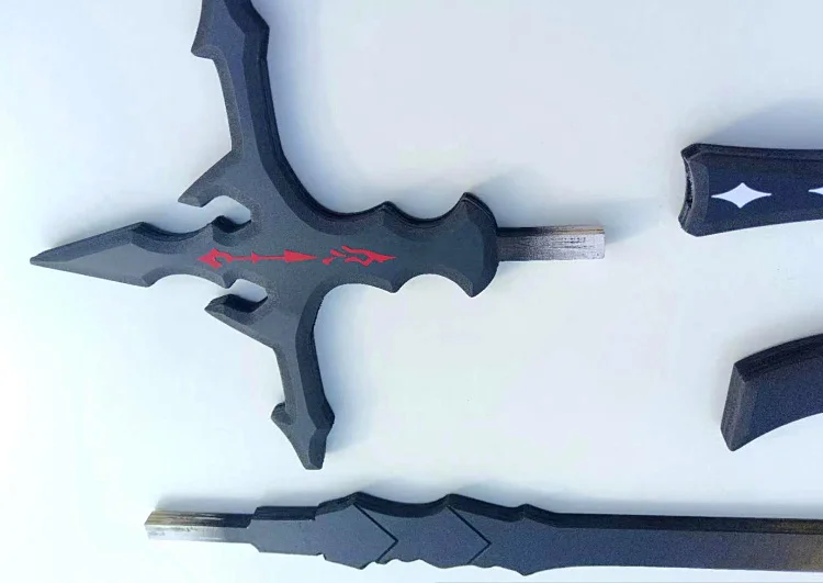 Surtr Arknights Horn Headwear Sword Props Cosplay Weapons Halloween Christmas Party Props for Comic Show