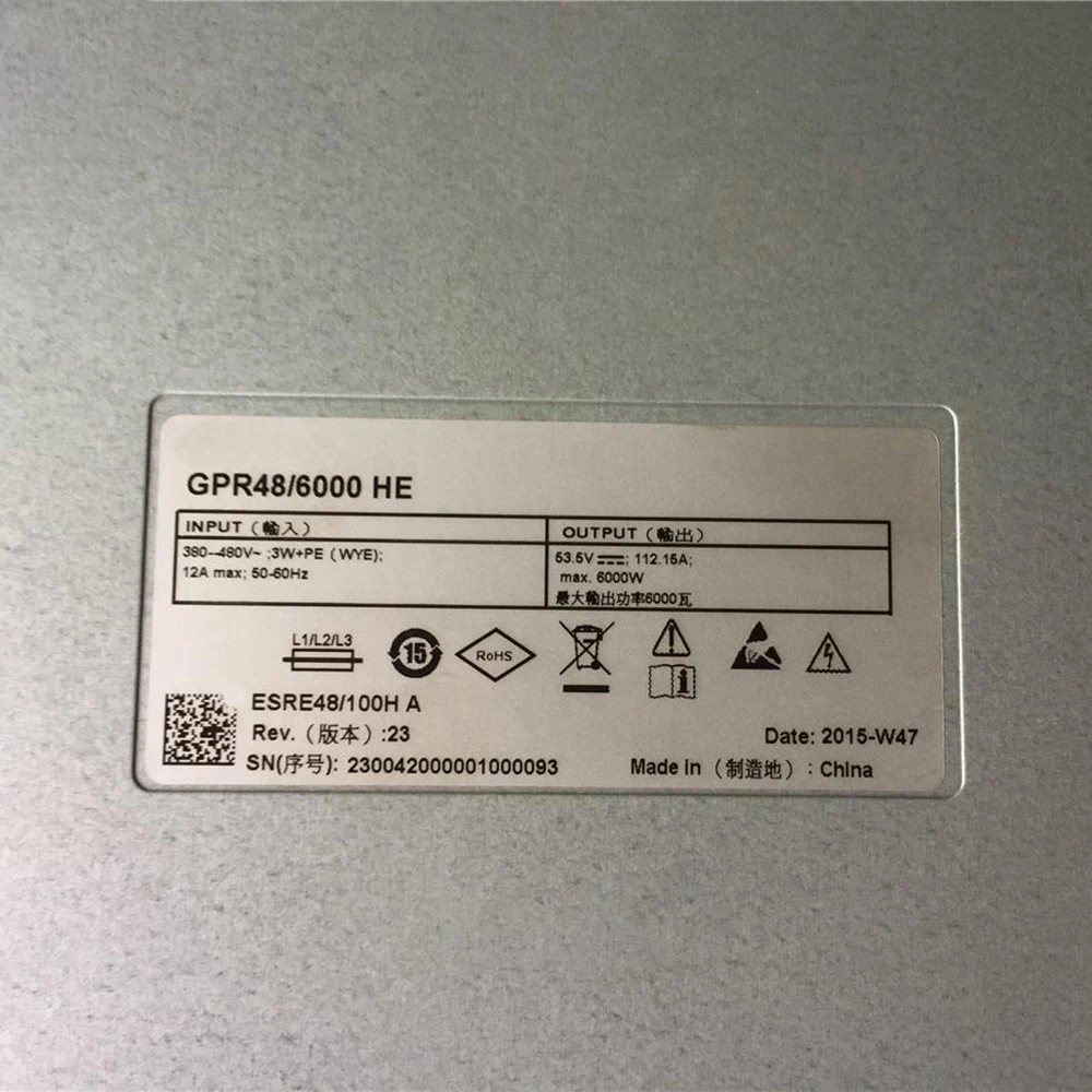 High Quality GPR48/6000HE ESRE48/100H A Output 53.5V 6000W For Eltek Communication Power Supply Module 5 High Quality GPR48/6000HE ESRE48/100H A Output 53.5V 6000W For Eltek Communication Power Supply Module - Image 3