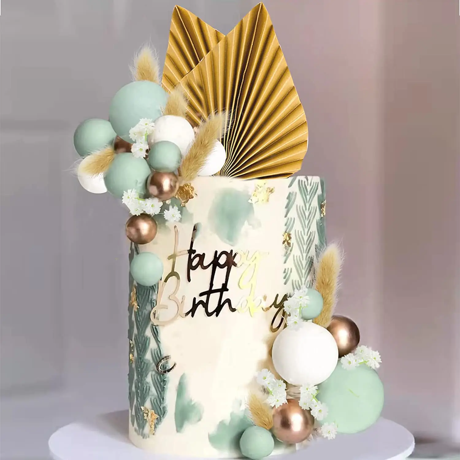 Decoration Gateau Oriental Lot De 4 Décorations De Gâteau En Forme D' Éventail En Papier Deco Gateau Nouvel An